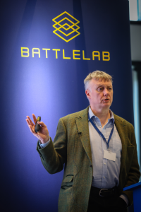 Paul Ellis, Business Development - Aerospace and Defence, ANGOKA, speaking at D3IP's Autonomy Unleashed expo.